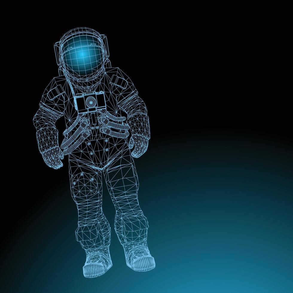 saudações de astronauta isoladas no fundo branco. ilustração de cor de traje espacial. ilustração vetorial de equipamento de astronauta em esboço, estilo desenhado à mão doodle. piloto espacial de mão vetor