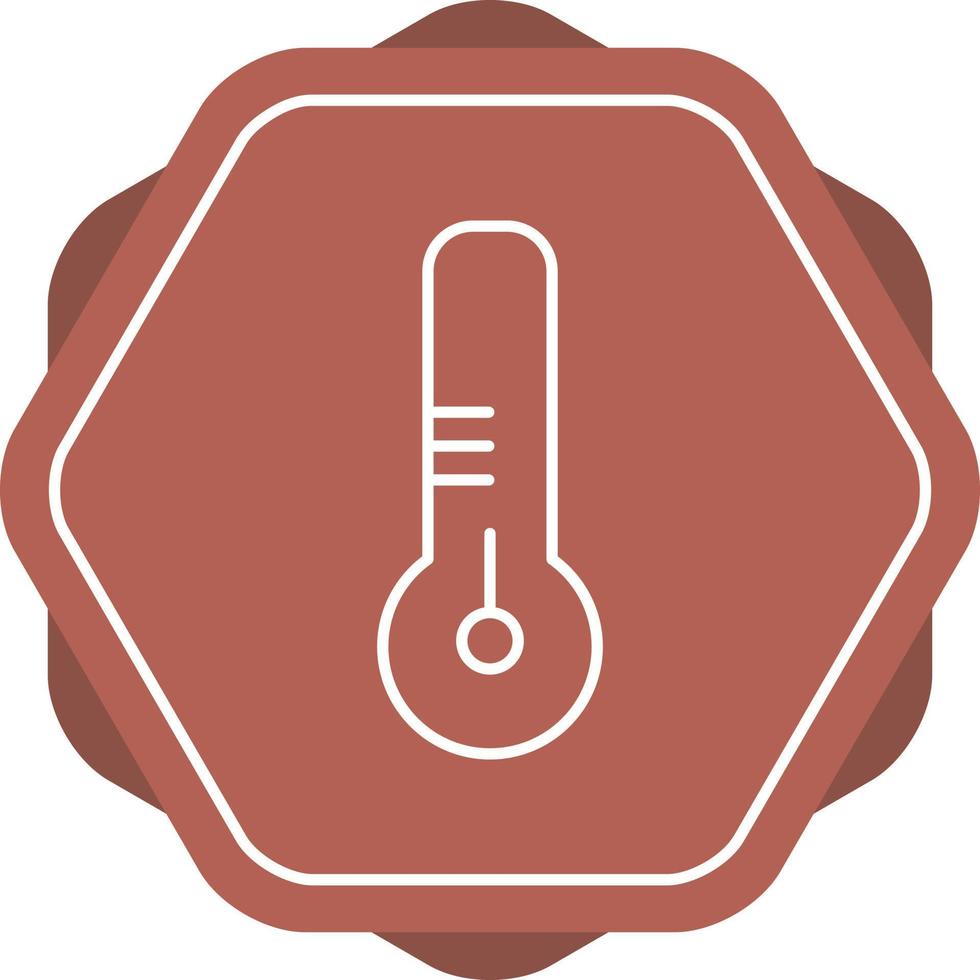 belo ícone de vetor de linha de termômetro