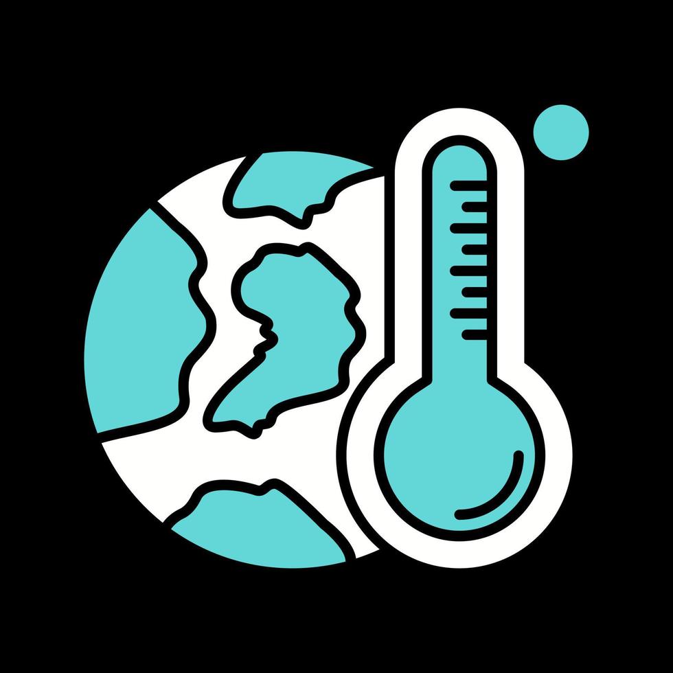 ícone de vetor de aquecimento global
