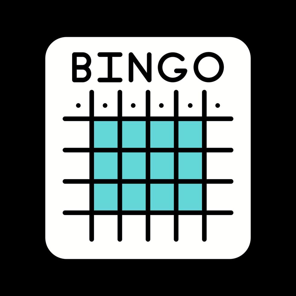 ícone de vetor de bingo