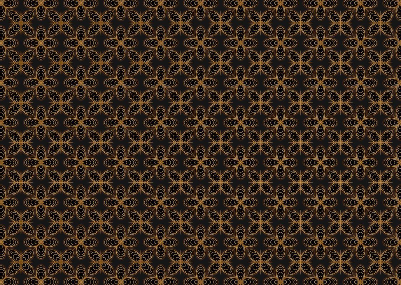 lux de fundo de banner padrão de batik escuro vetor