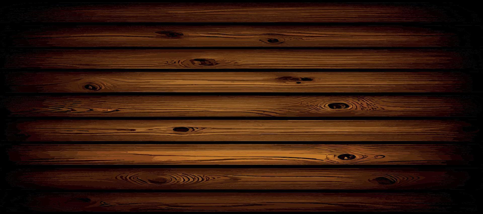 fundo de prancha de textura de madeira panorâmica realista, padrão de textura de fibra - vector