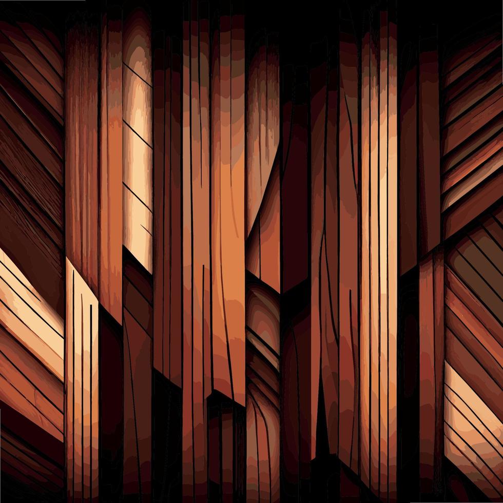 fundo de prancha de textura de madeira realista, padrão de textura de fibra - vector