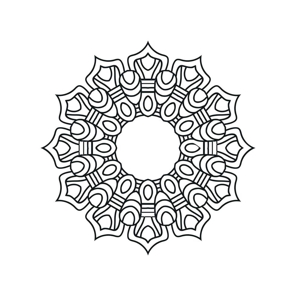 ilustração vetorial de fundo de mandala islâmica vetor