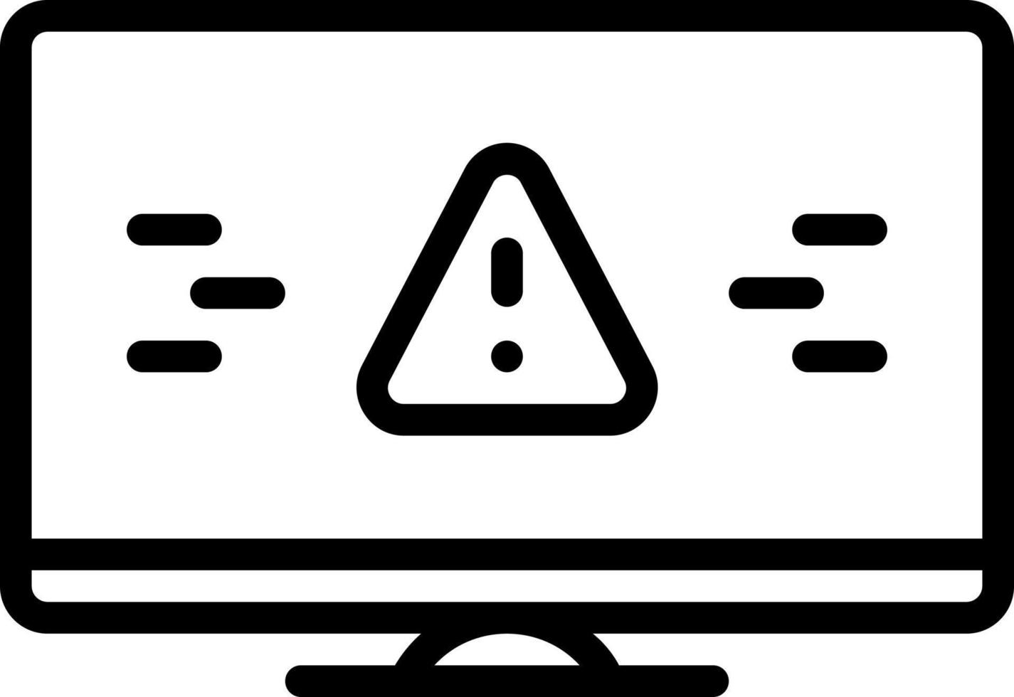 ícone de linha para avisos vetor