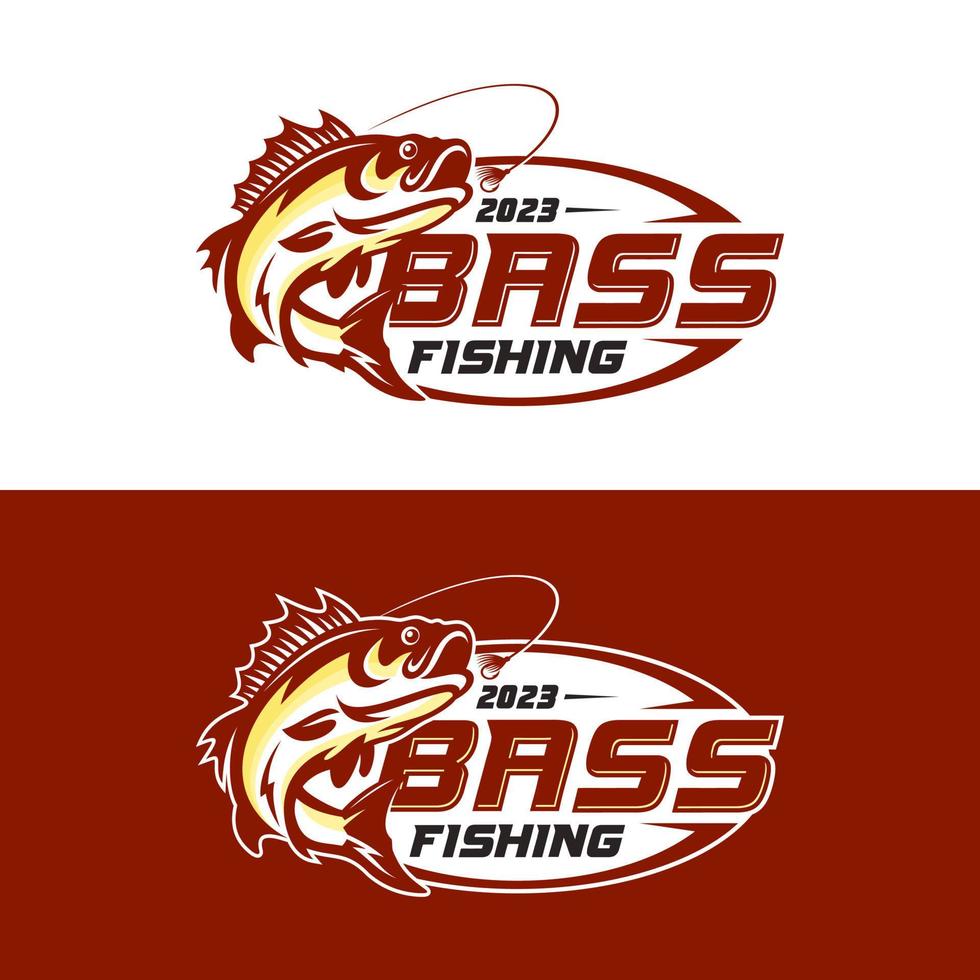 ilustração de modelo de design de logotipo de pesca. logo de pesca esportiva vetor