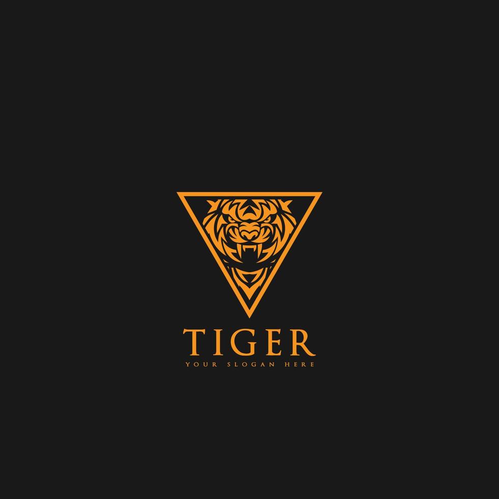 vetor de logotipo de tigre