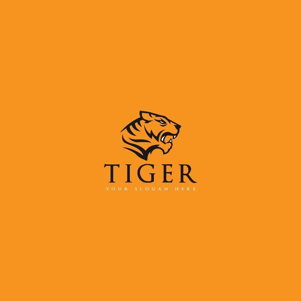 vetor de logotipo de tigre