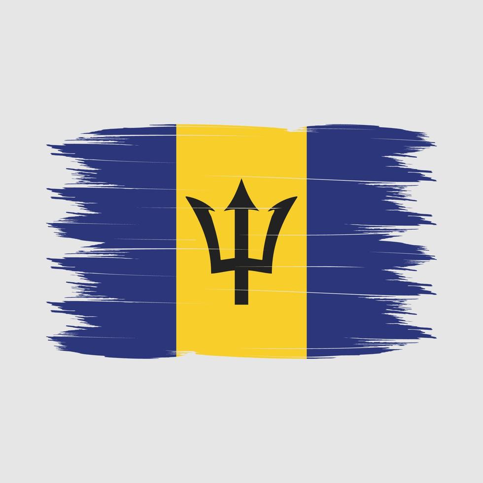 vetor de escova de bandeira de barbados