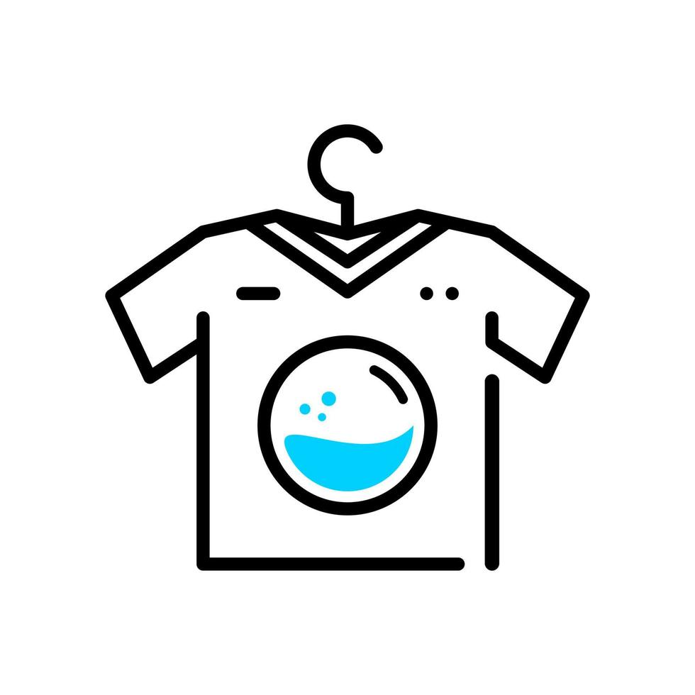 logotipo inicial i lavanderia vetor