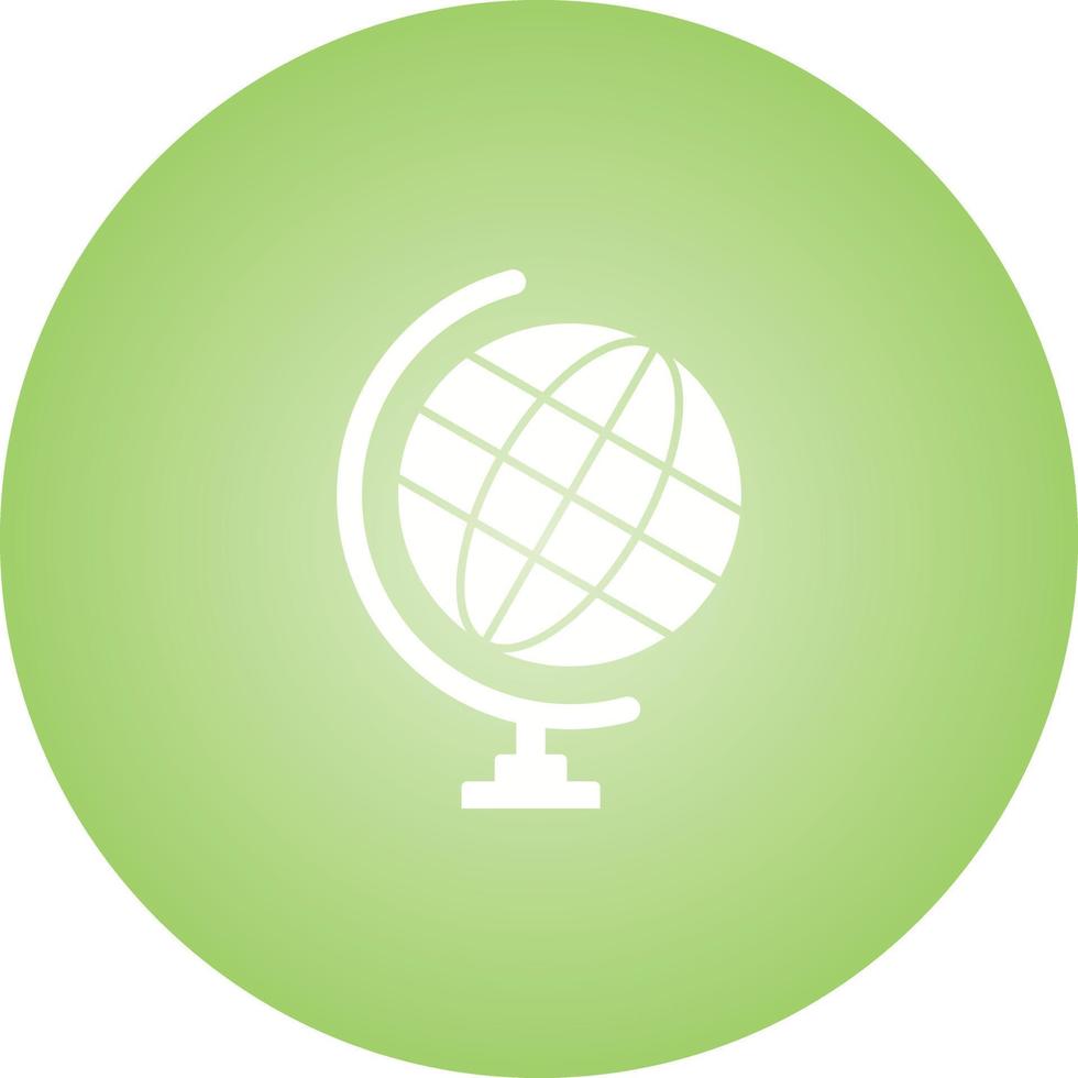 ícone de glifo de vetor de globo exclusivo