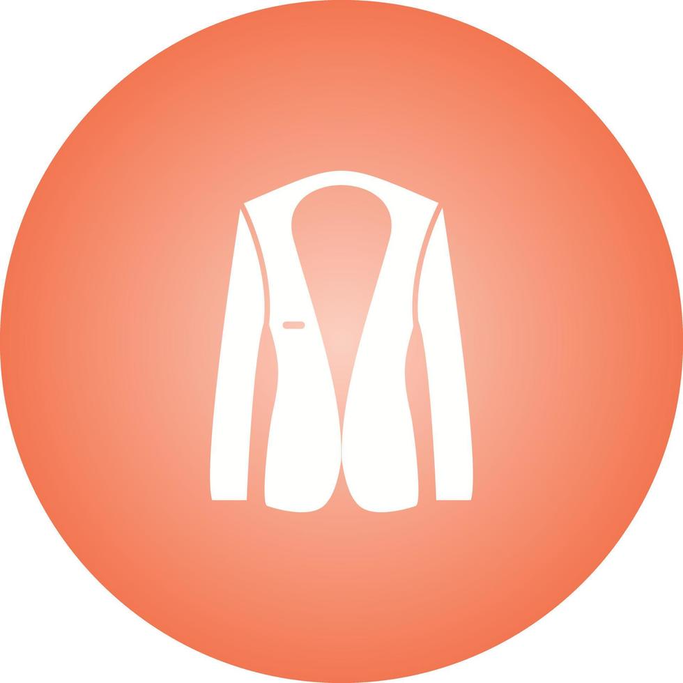 ícone de glifo de vetor de jaqueta exclusivo
