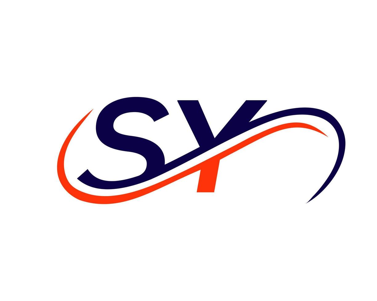 design de logotipo de letra sy para modelo de vetor financeiro, de desenvolvimento, investimento, imobiliário e empresa de gestão