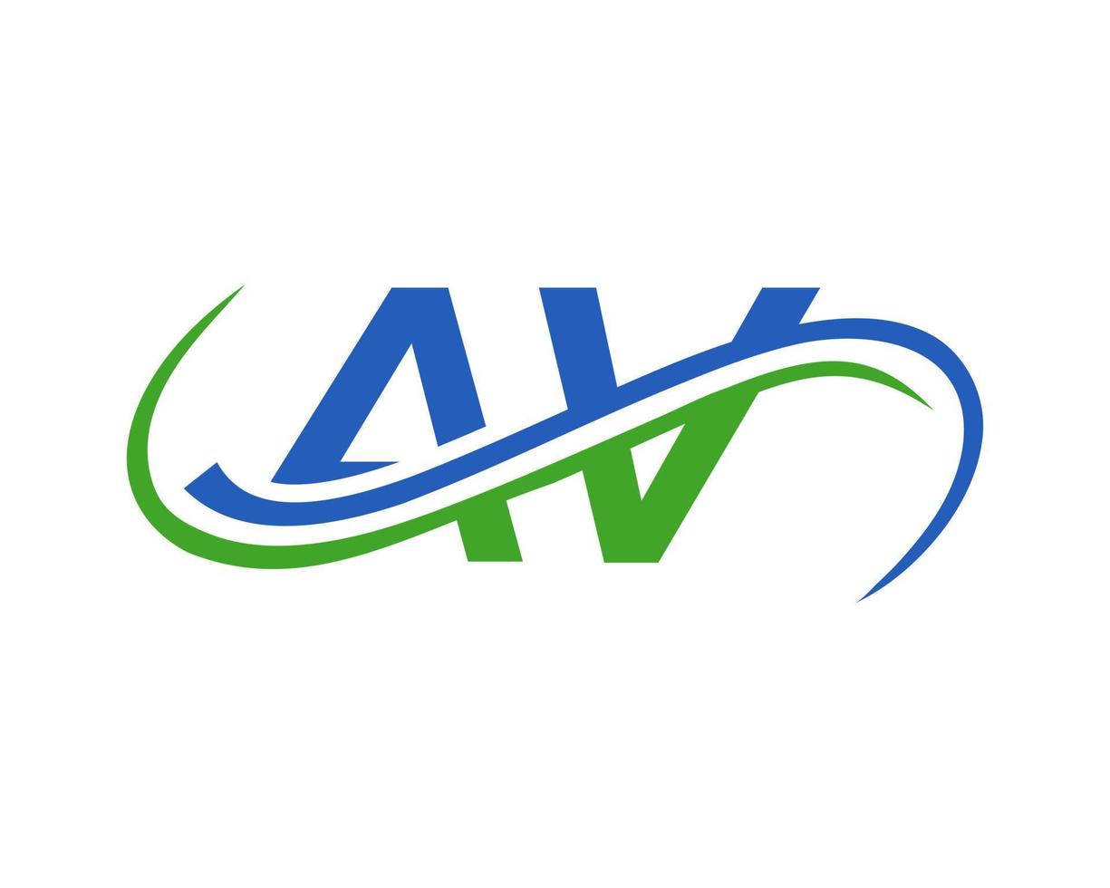 design de logotipo de letra av para modelo de vetor financeiro, de desenvolvimento, investimento, imobiliário e empresa de gestão