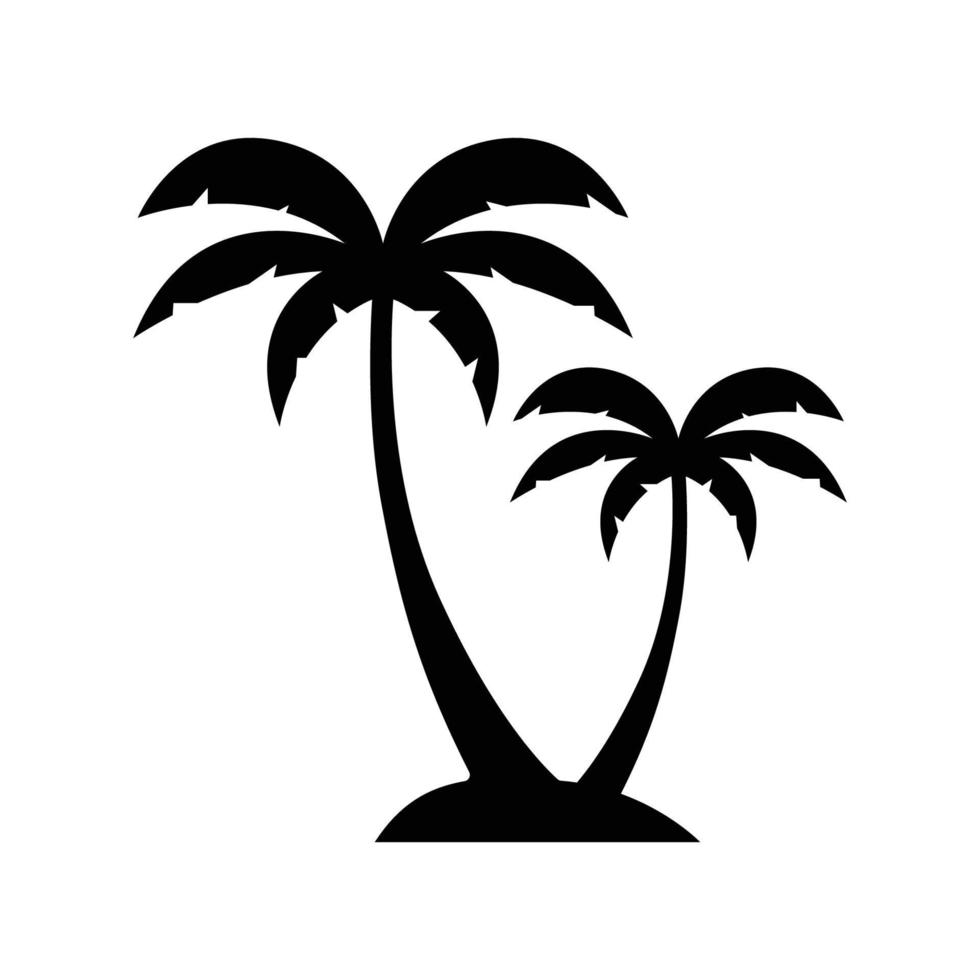 ilustração em vetor modelo de logotipo de verão palmeira