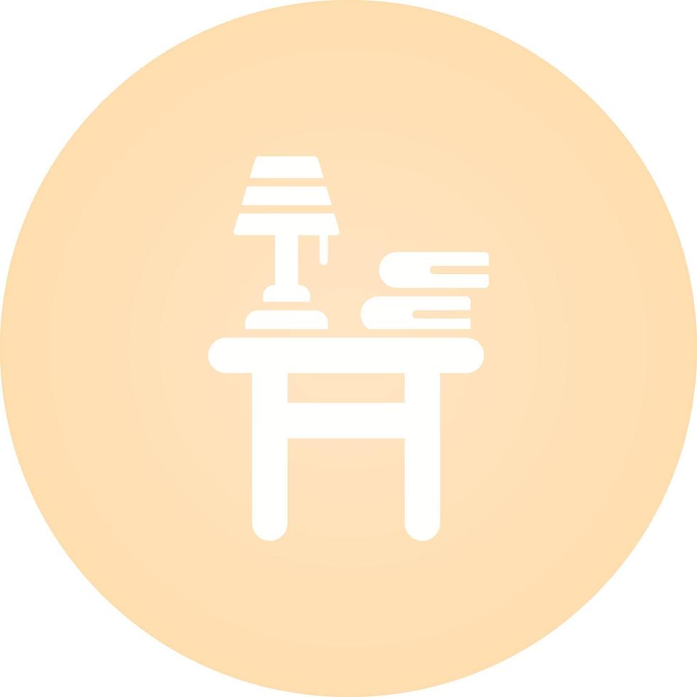 ícone de vetor de mesa de cabeceira