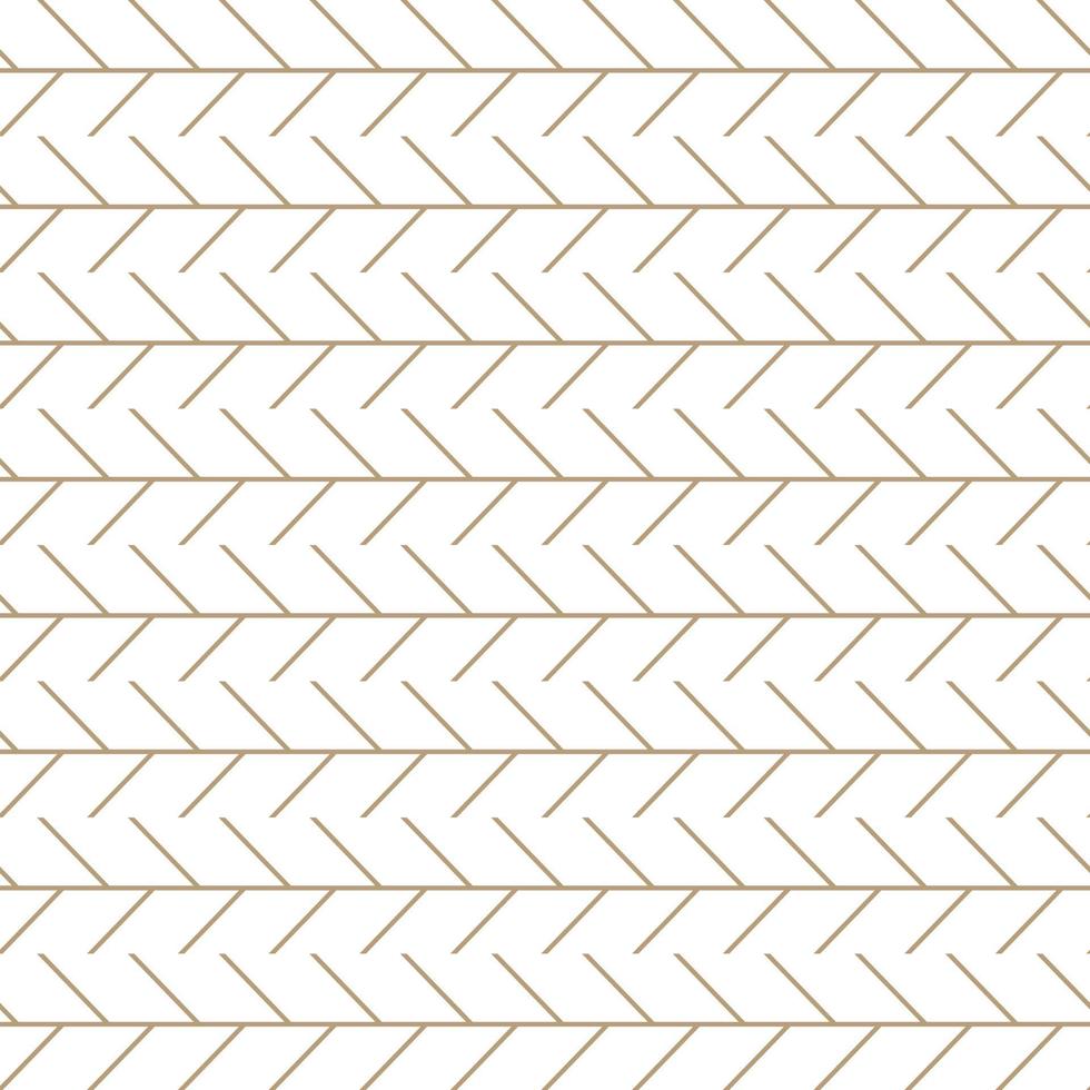 ilustração vetorial moderna sem costura. padrão de ouro linear em um fundo branco. padrão ornamental para folhetos, impressão, papel de parede, planos de fundo vetor