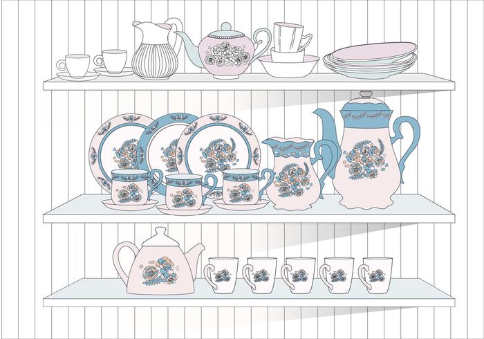 Vinho Crockery 2 vector