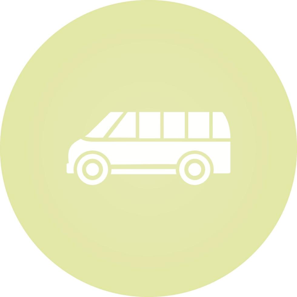 ícone de vetor de ônibus de entrega