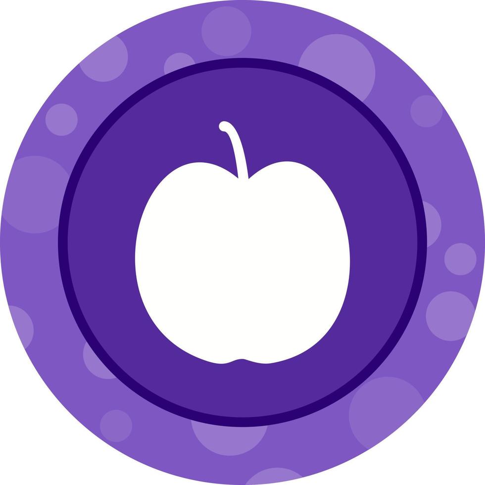 ícone de glifo vetorial de maçã exclusivo vetor