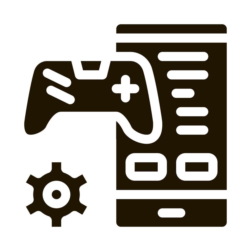 ilustração de glifo vetorial de ícone de aplicativo de jogo de telefone  17496123 Vetor no Vecteezy, aplicativo de jogo 