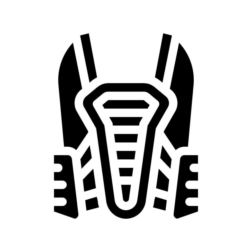 ilustração de glifo vetorial de ícone de equipamento de proteção de motorista vetor