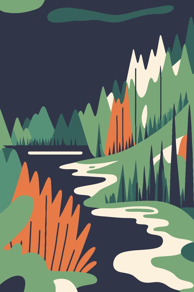 lagos plitvice parque nacional croácia montanha rio cachoeira natureza paisagem vetor