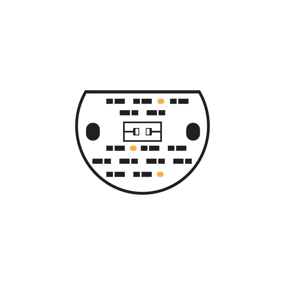 modelo de vetor de logotipo de design de placa de circuito impresso pcb