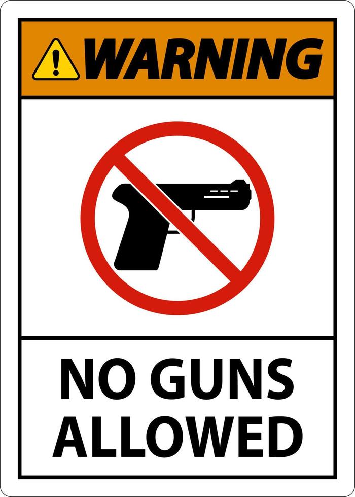nenhum sinal de regras de armas, aviso de que não são permitidas armas vetor