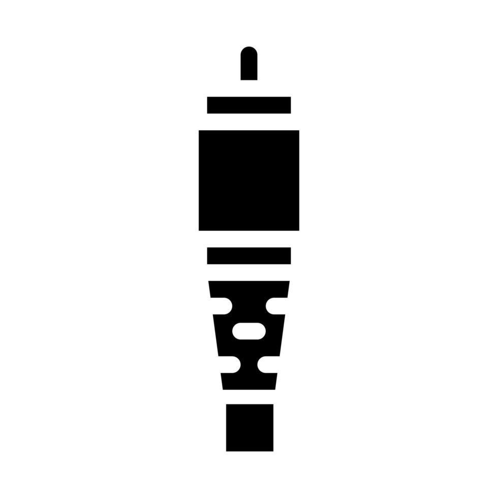 ilustração de glifo vetorial de ícone de cabo de antena vetor