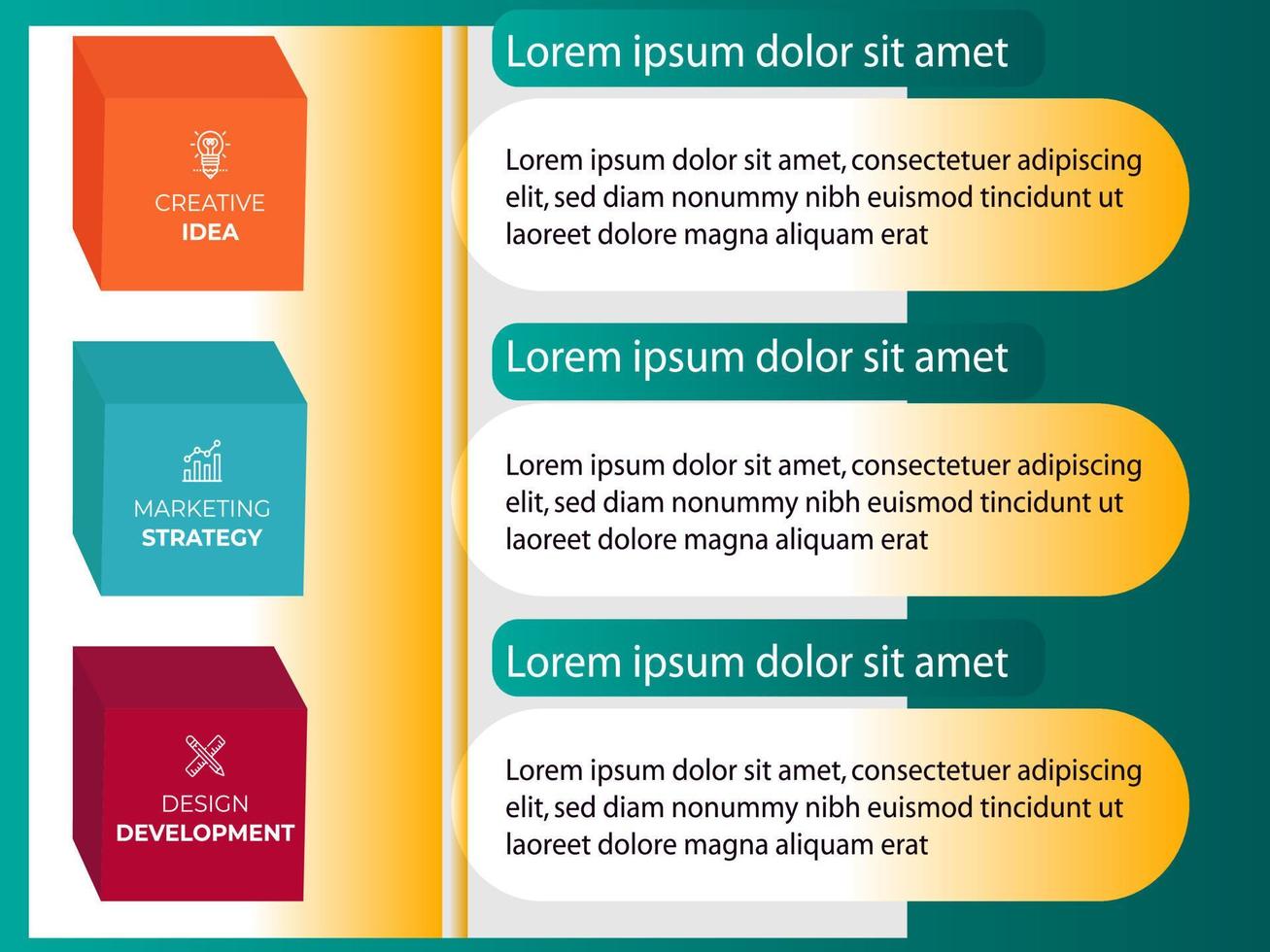 design de modelo de infográfico de negócios. infográfico de diagrama de círculo realista. visualização de dados de relatório anual de negócios modernos. elemento de apresentação infográfico de linha do tempo plana. vetor