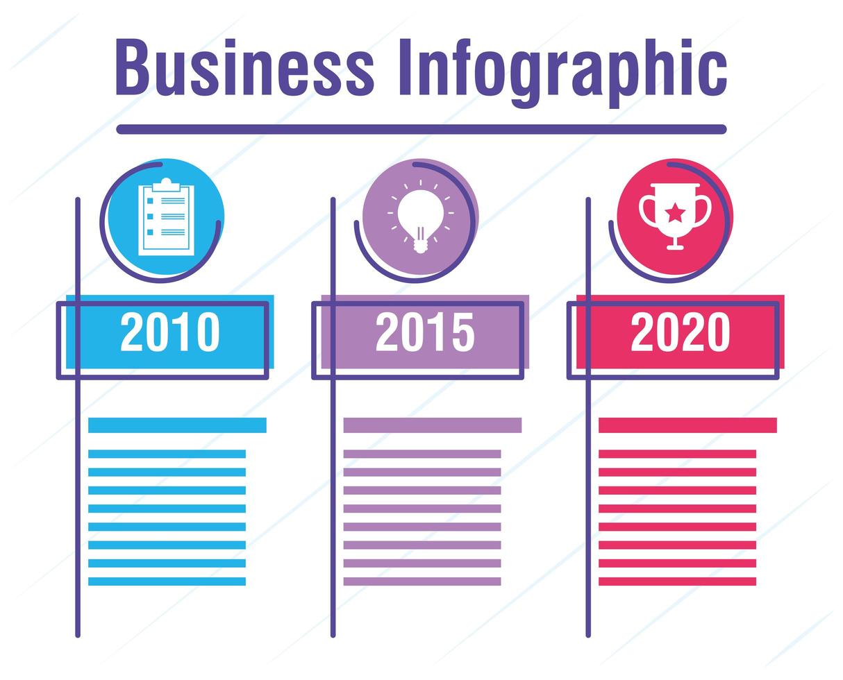 banner infográfico de negócios e corporativos vetor