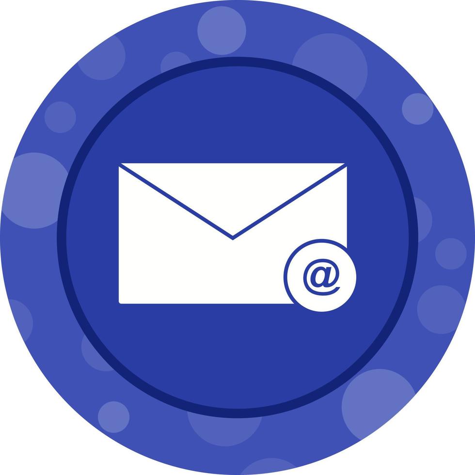 ícone de glifo de vetor de correio exclusivo