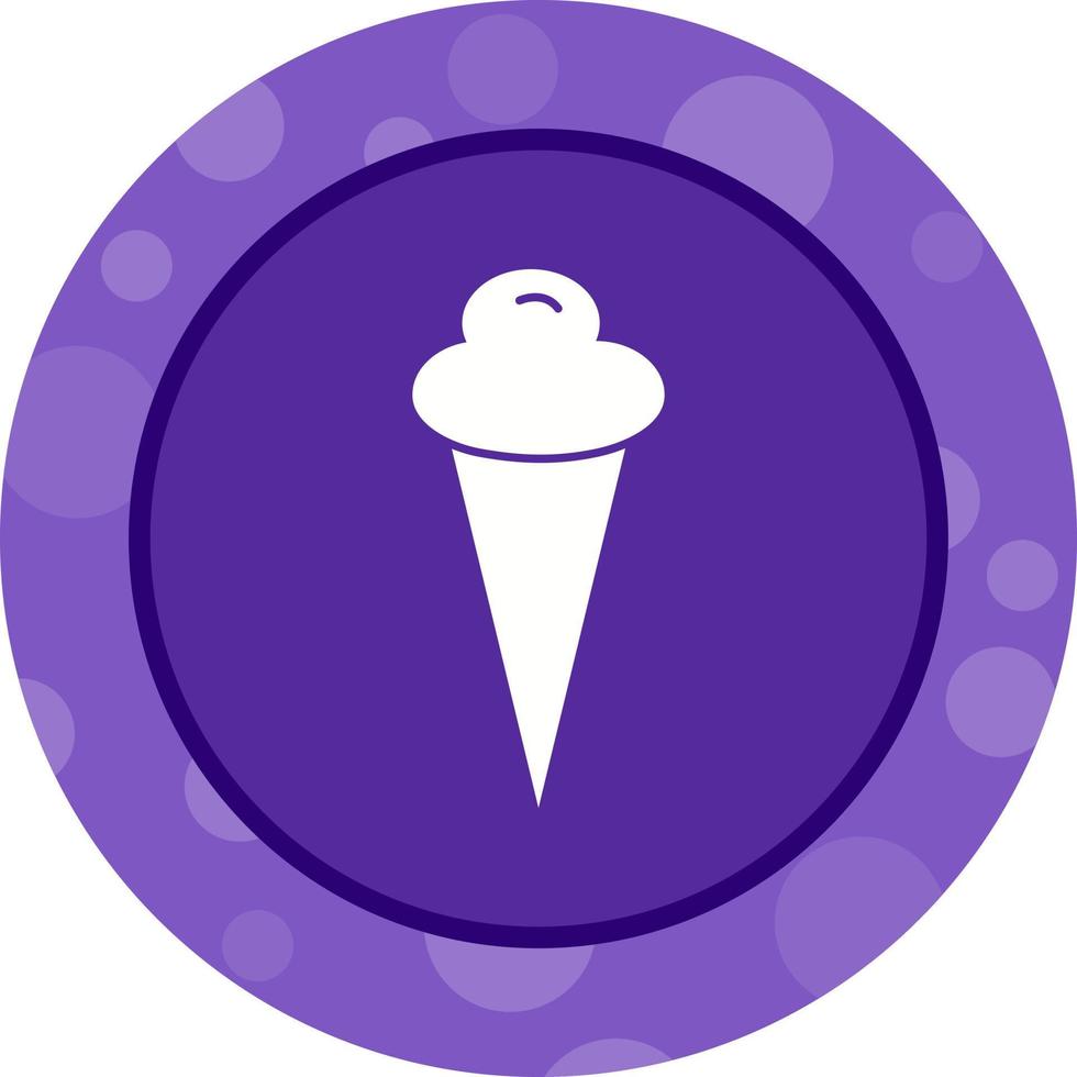 ícone de glifo de vetor de casquinha de sorvete exclusivo