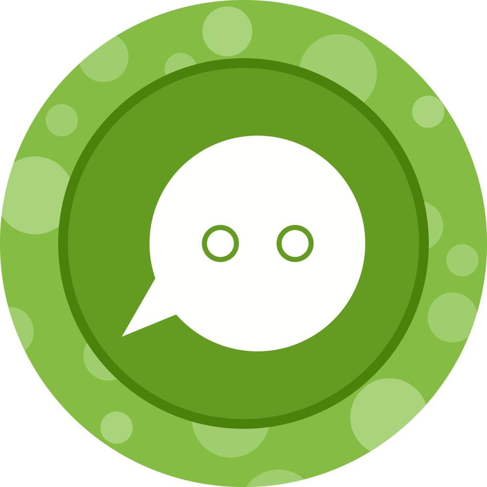 ícone de glifo de vetor de bolha de mensagem exclusiva