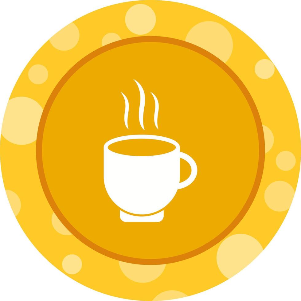 lindo ícone de glifo de vetor de chá quente