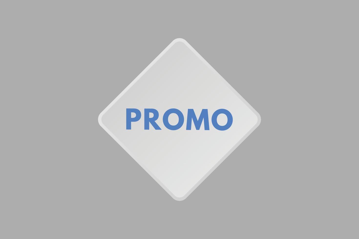 botão de texto promocional. botões de web de rótulo de etiqueta de ícone de sinal promocional vetor
