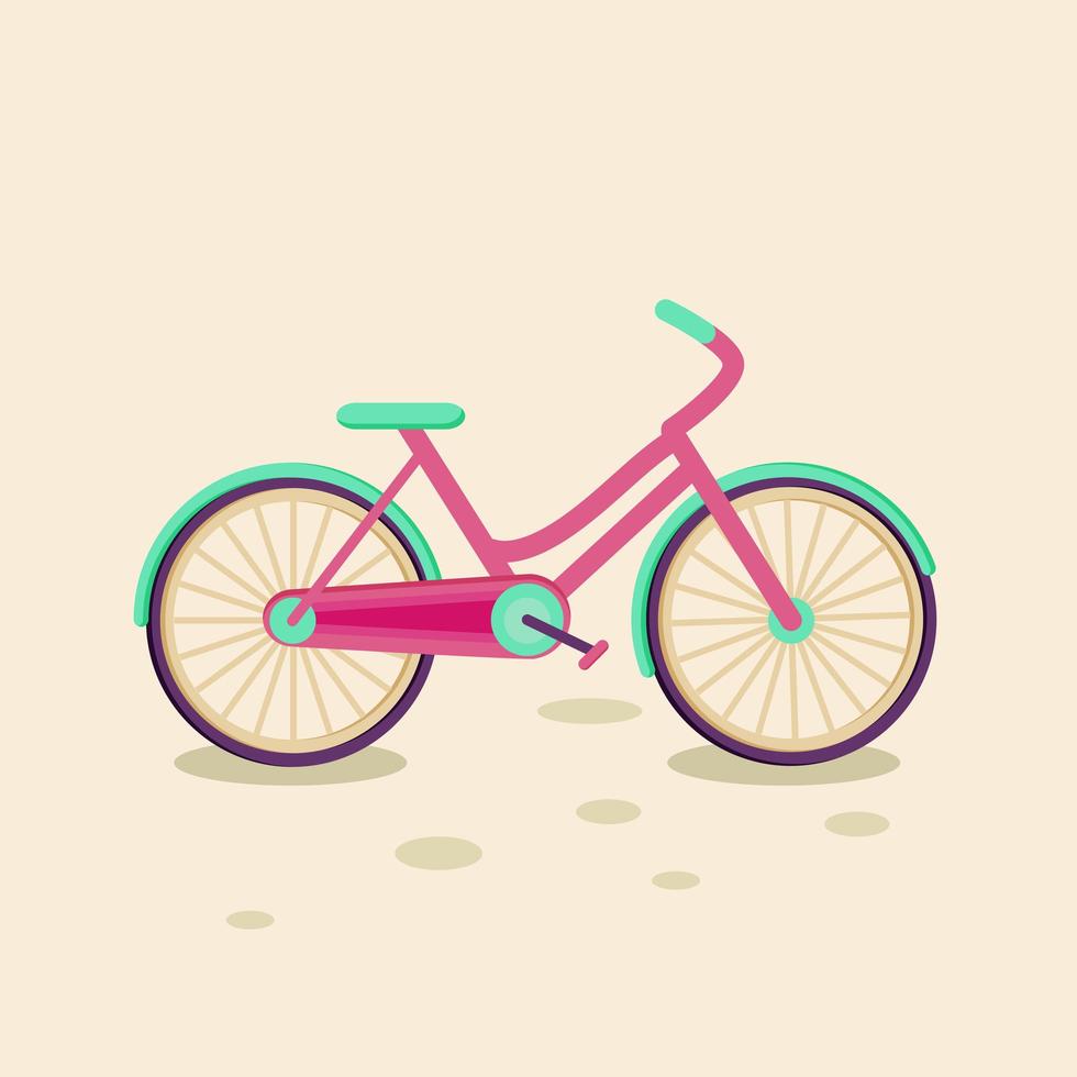 ícone de bicicleta romântica. vetor