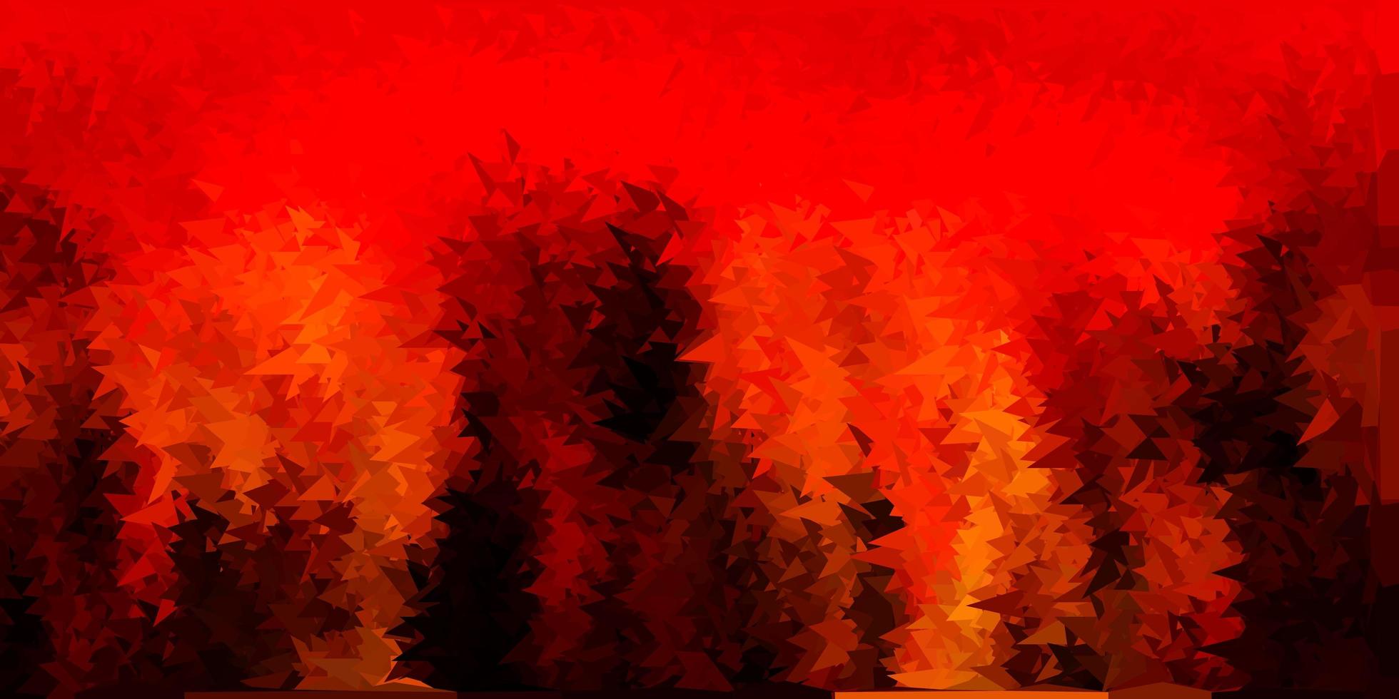 padrão de triângulo abstrato vermelho escuro, amarelo. vetor