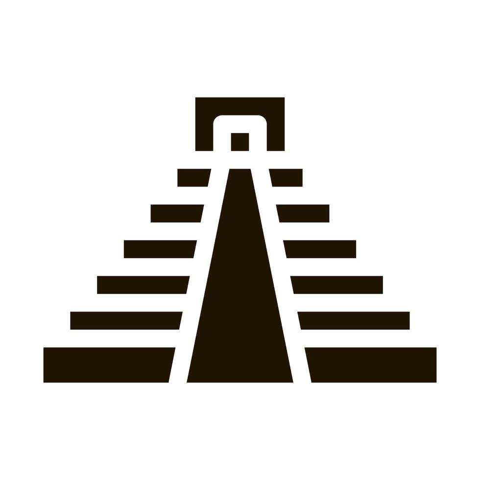 ilustração de glifo de vetor de ícone de templo