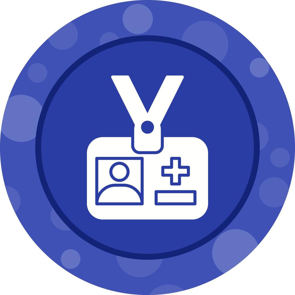 ícone de vetor de identificação médica