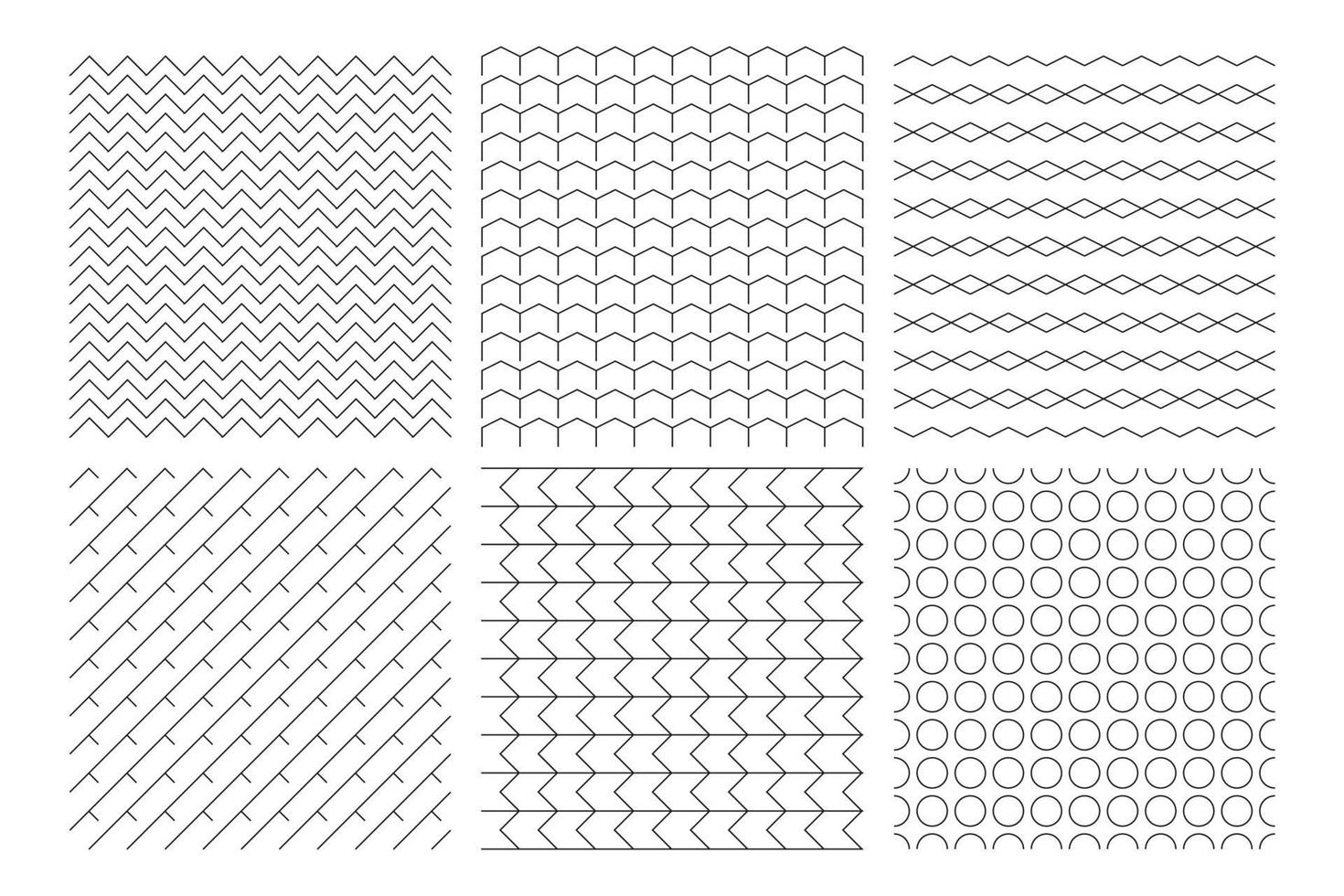 conjunto de padrão com papel de parede de fundo branco para seu projeto, ilustração vetorial. vetor