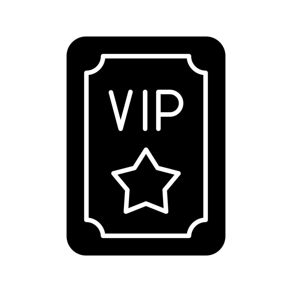 ícone de vetor de passe vip