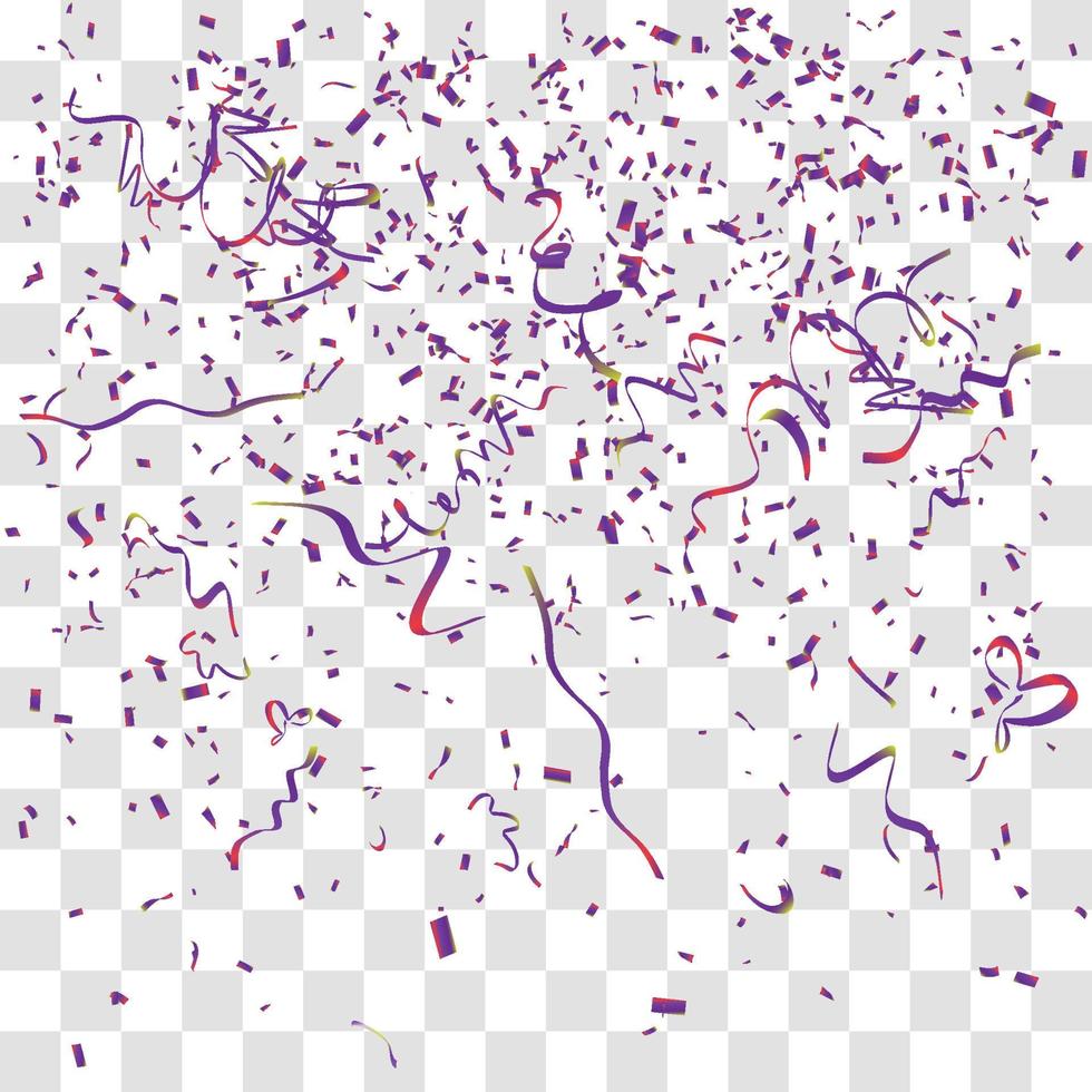 muitos confetes minúsculos caindo vetor