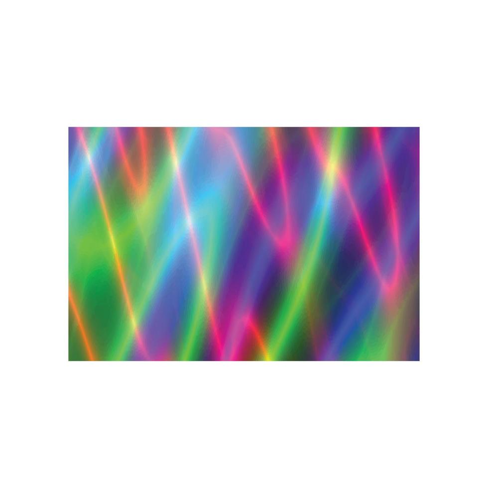 fundo de linhas neon de cor arco-íris, textura de luz neon, textura gradiente, fundo holográfico vetor