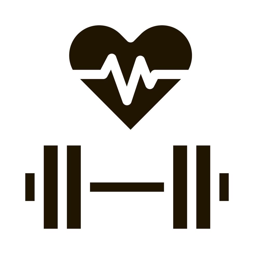 ilustração em vetor de ícone de biohacking de treinamento cardiovascular