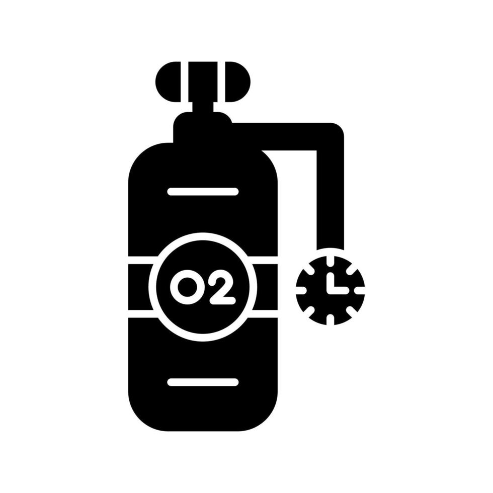 ícone de vetor de tanque de oxigênio