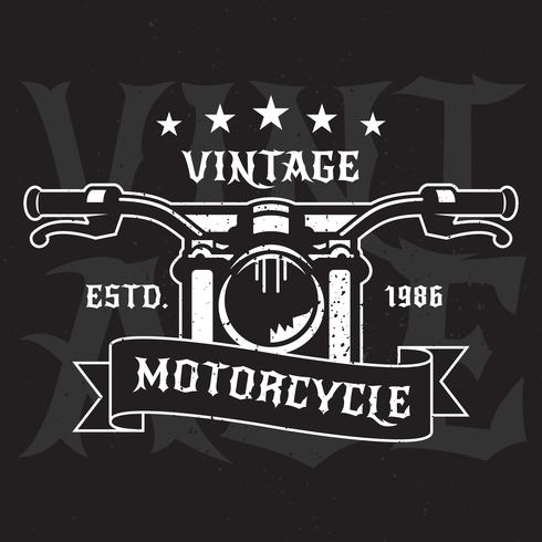 Emblemas de motos vintage vetor