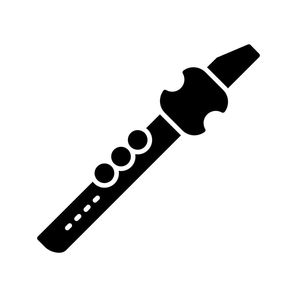 ícone de vetor de flauta