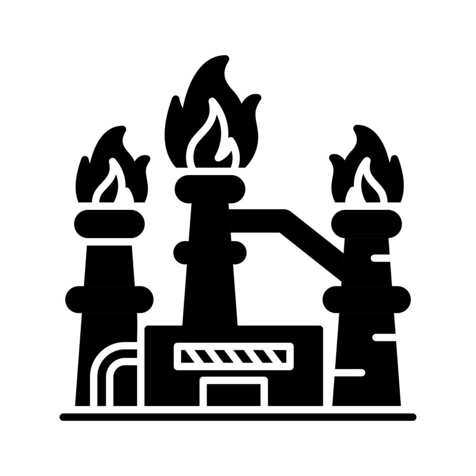 ícone de vetor de gás natural